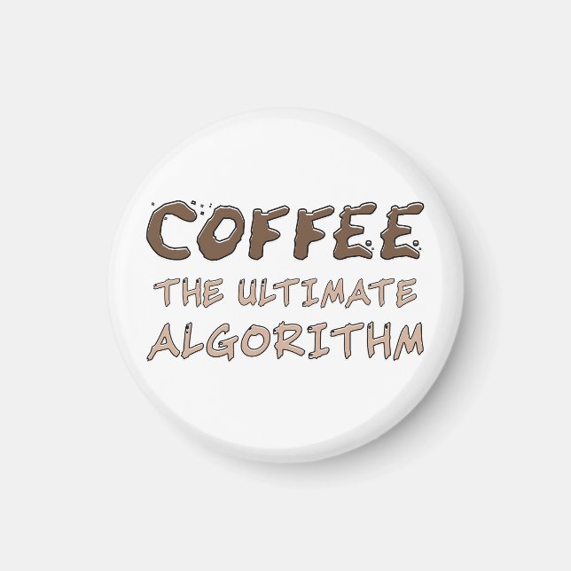Imán Café El Algoritmo Definitivo Divertido Programador (Frente)