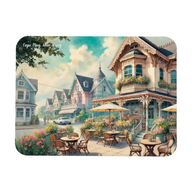 Imán Cafe en Cape May New Jersey (Horizontal)
