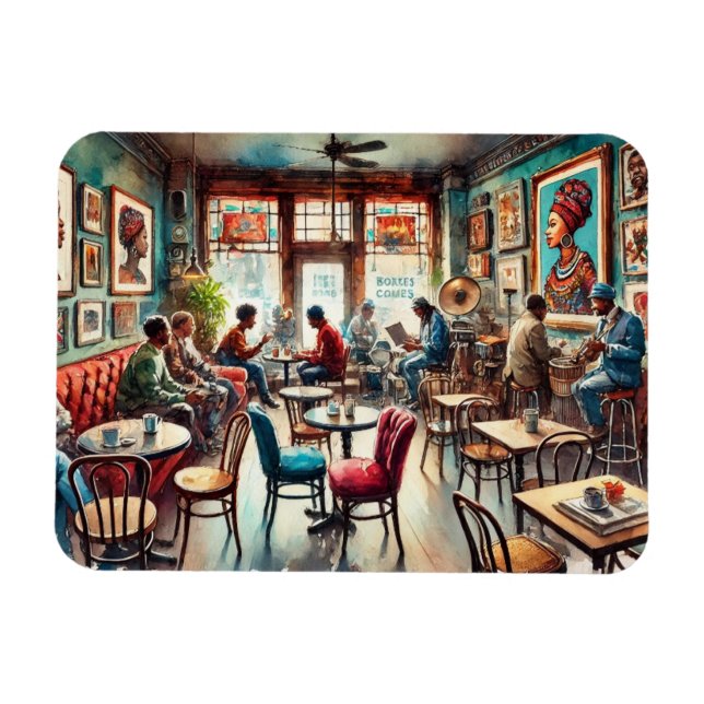 Imán Cafe en Chicago Bronzeville (Horizontal)