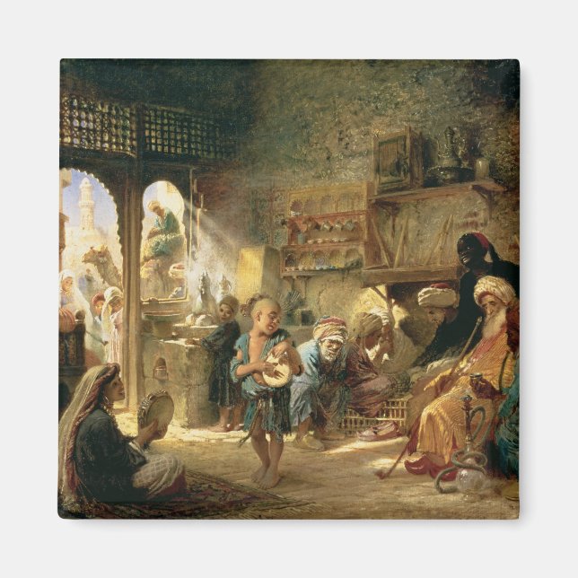 Imán Café en El Cairo, años 1870 (Frente)