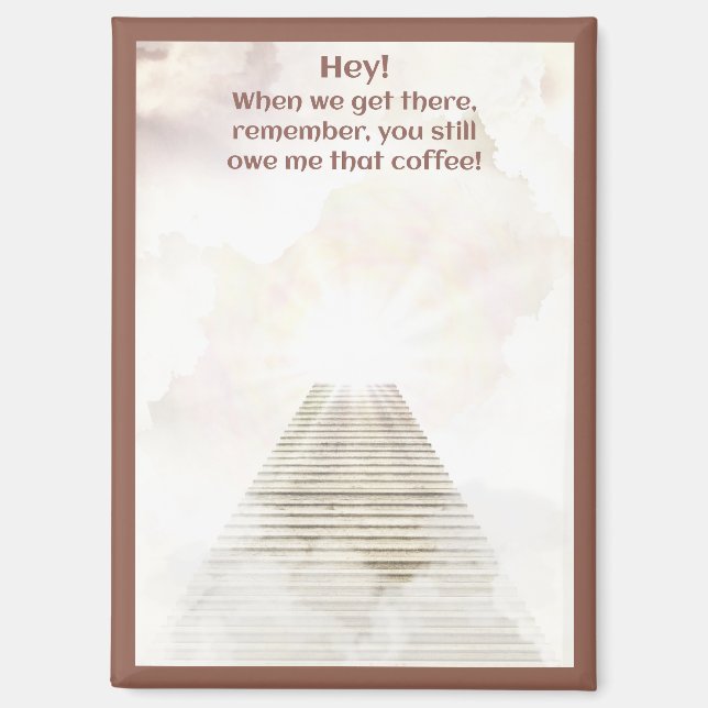 Imán Café en el cielo (Anverso)