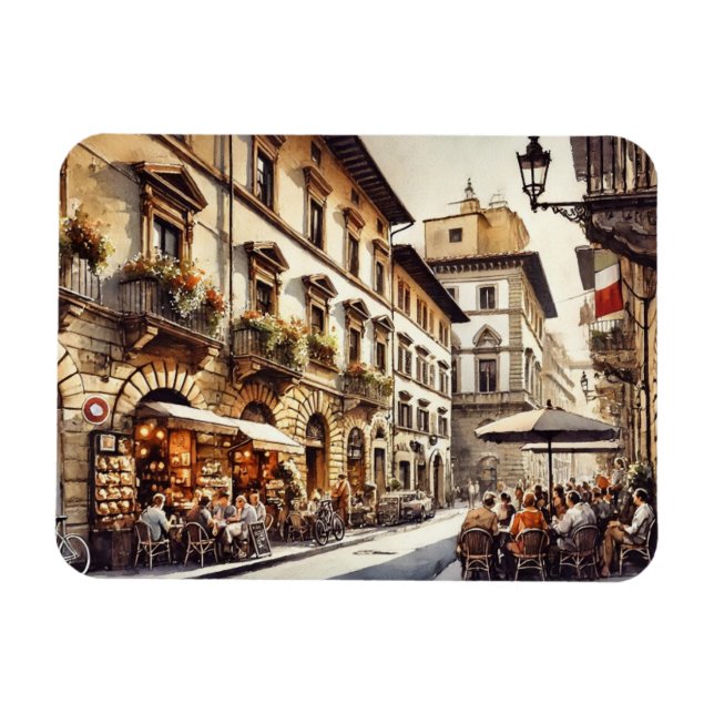 Imán Cafe en Florencia Italia (Horizontal)