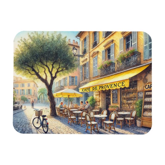 Imán Café en Niza Francia Mug (Horizontal)