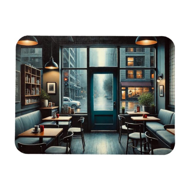 Imán Cafe en Rainy Seattle (Horizontal)