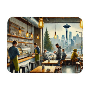 Imán Cafe en Rainy Seattle