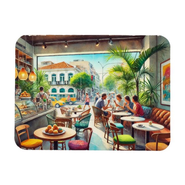 Imán Cafe en Rio Brazil Mug (Horizontal)