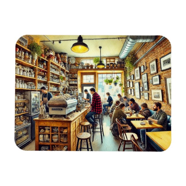 Imán Cafe en Vancouver Mug (Horizontal)