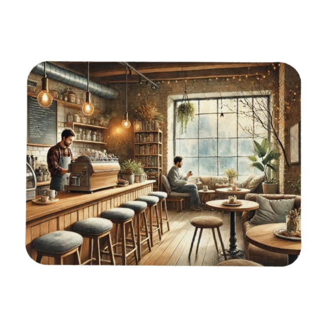 Imán Cafe en Vancouver Mug (Horizontal)