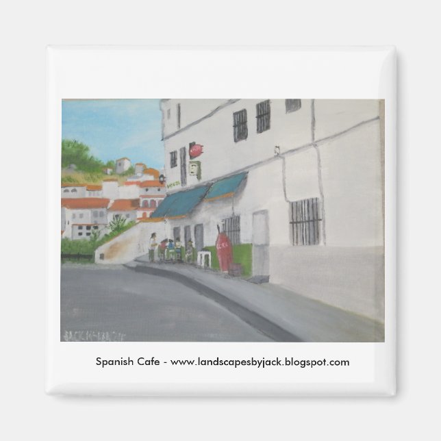 Imán Café Español - Andalucía - Gaucin (Frente)