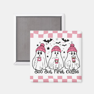 Imán Café Fantasma Lindo Rosa