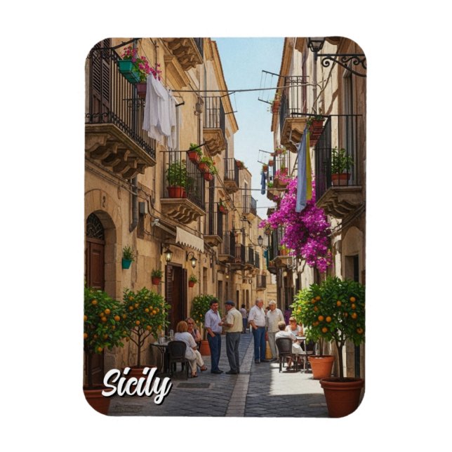 Imán Cafe in Sicily Italy (Vertical)