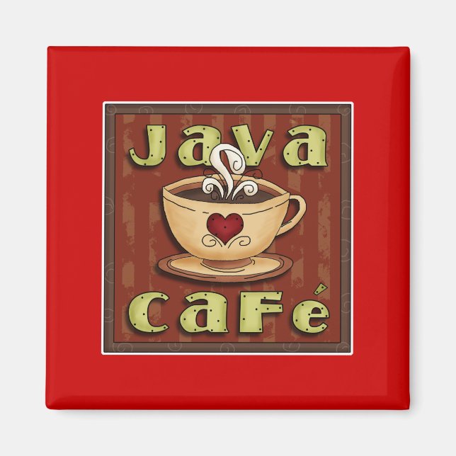 Imán café java (Frente)