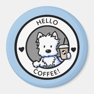Imán Café KiniArt Westie