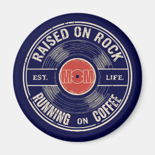 Imán Café Mamá, Regalo Divertido para Mamá Rockera en e