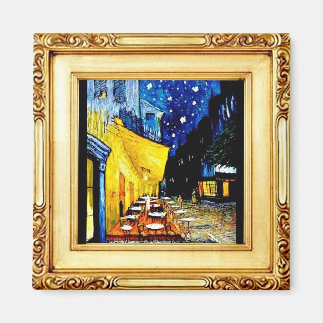 Imán Cafe nocturno, Van Gogh, Arte, Magnet (Frente)