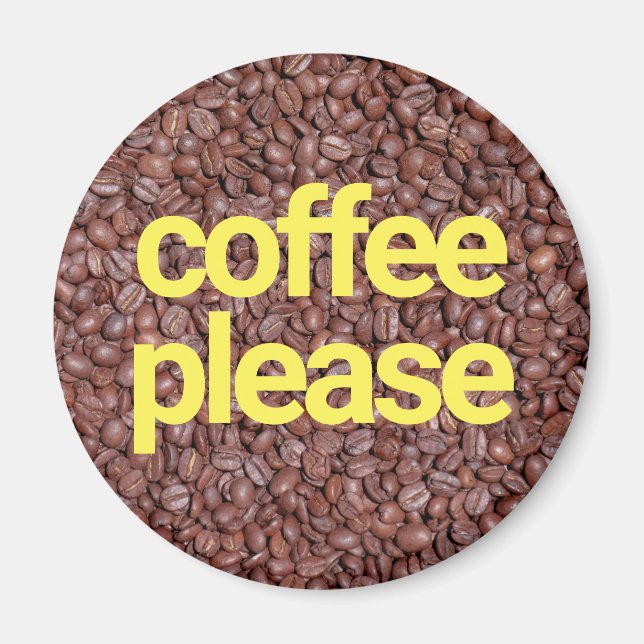 Imán Café, por favor (Frente)