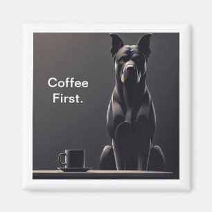 Imán Café Primero Perro Negro