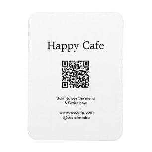 Imán Cafe restaurant scan para ver el menú pedir hotel