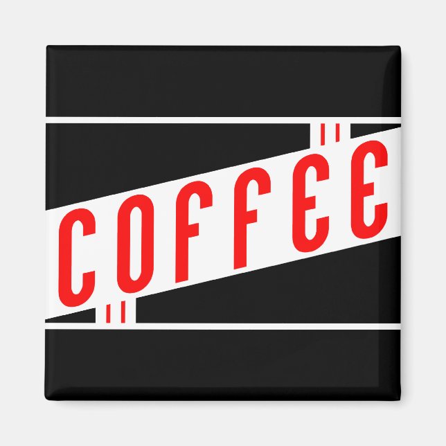 Imán café retro (Frente)