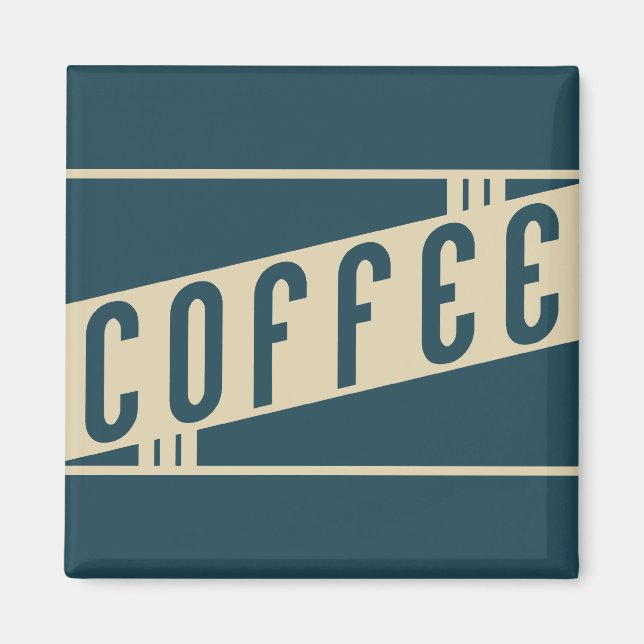 Imán café retro (Frente)