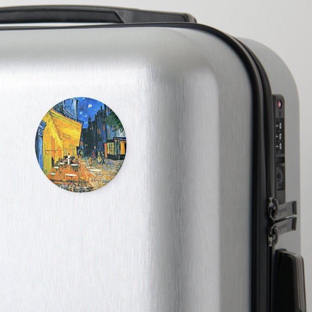 Imán Cafe Terrace by Vincent van Gogh, (In Situ (Equipaje))