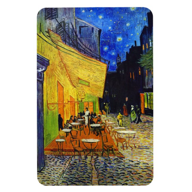 Imán Cafe Terrace de noche de Van Gogh (Vertical)