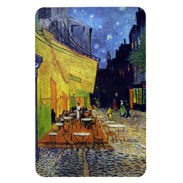 Imán Cafe Terrace de noche de Vincent van Gogh 1888 (Vertical)