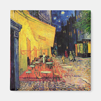 Imán Cafe Terrace Place du Forum Van Gogh Bella Artes