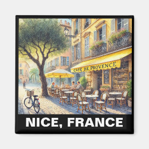 Imán Café tranquilo en Niza Francia Mug
