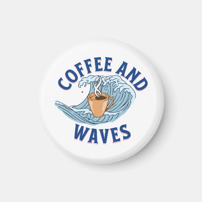 Imán Café y Olas (Frente)