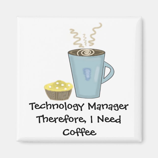 Imán Café y un muffin (Frente)