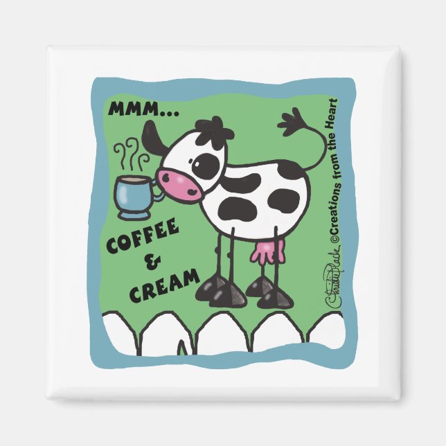 Imán Café y vaca crema (Frente)