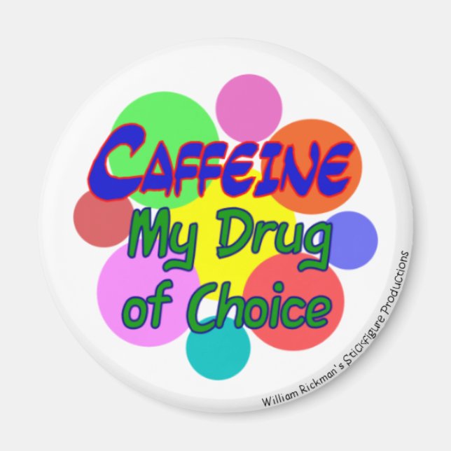 Imán Cafeína - Mi medicamento preferido (Frente)