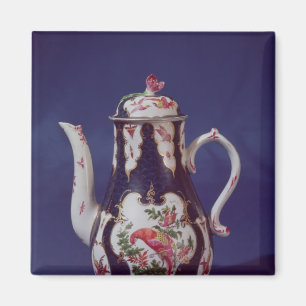 Imán Cafetera de Worcester decorada con aves