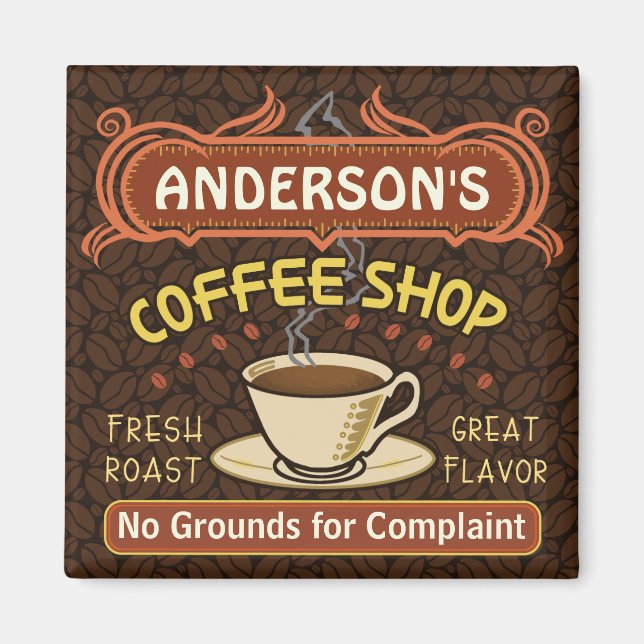 Imán Cafetería con Mug Crea tu Propia Personalización (Frente)