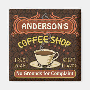Imán Cafetería con Mug Crea tu propia tienda personali