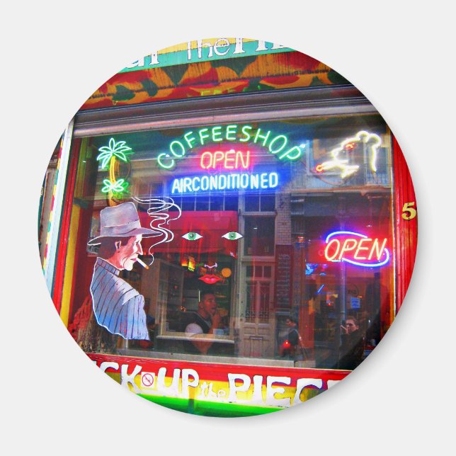 Imán Cafetería de Amsterdam (Frente)