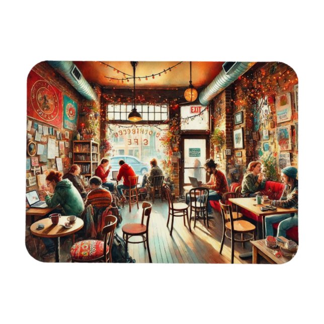Imán Cafetería en Chicago Bucktown (Horizontal)