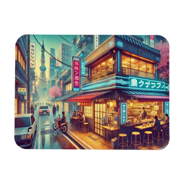 Imán Cafetería en Tokio (Horizontal)