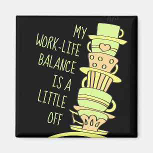 Imán Cafetería pastel caprichosa y tipografía