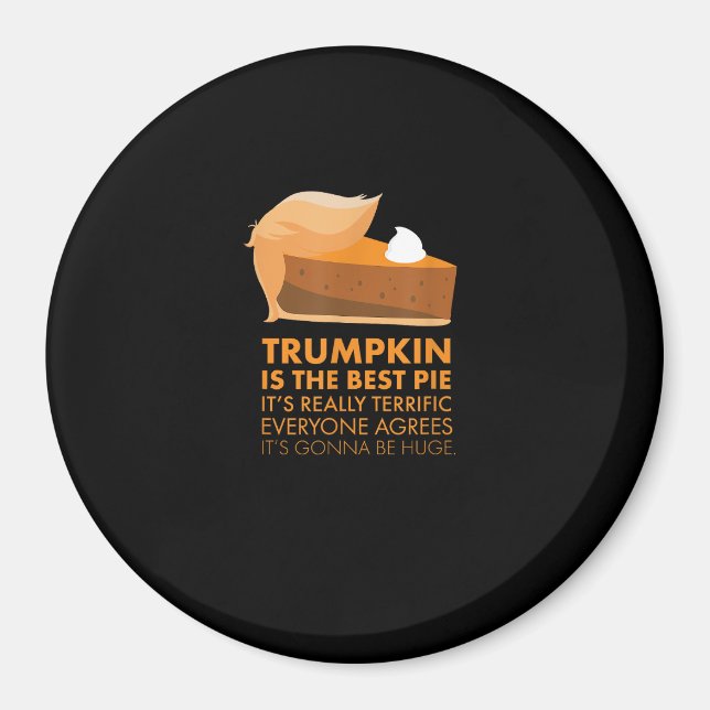 Imán Caída del Día de Acción de Gracias de la Calabaza  (Frente)