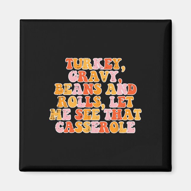 Imán Caída del Día de Acción de Gracias en Turquía Grav (Frente)