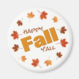 Imán caída feliz todas las coloridas hojas de arce de o