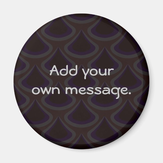 Imán Caídas de Peacock de Plum (Frente)