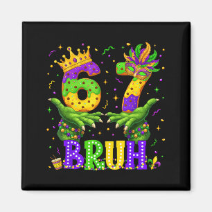 Imán Caimán Seis Siete Bruh 6 7 Meme Mardi Gras Carnava