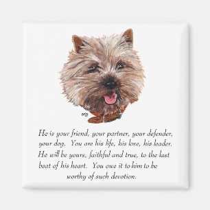 Imán Cairn Terrier Recuerdo - Macho