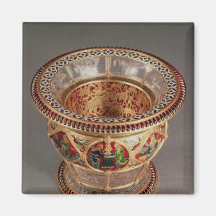 Imán Caja con el plique-a-jour y el cloisonne