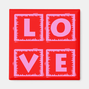 Imán Caja de amor rosa