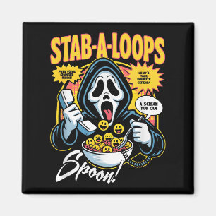 Imán Caja de Cereal de Terror Stab-a-loops Halloween 