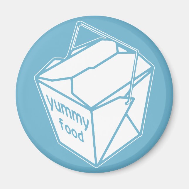Imán Caja de comida para llevar (Frente)